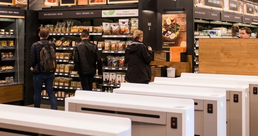 How does an Amazon supermarket work, where there are no sellers or cashiers