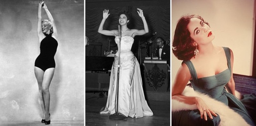 How has the standard of the female figure changed in 100 years