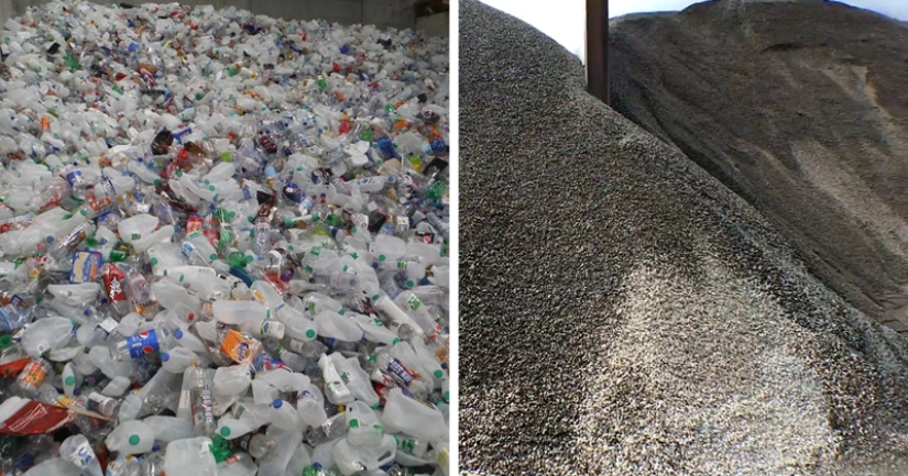 How in Britain garbage from plastic bottles is turned into super-strong roads
