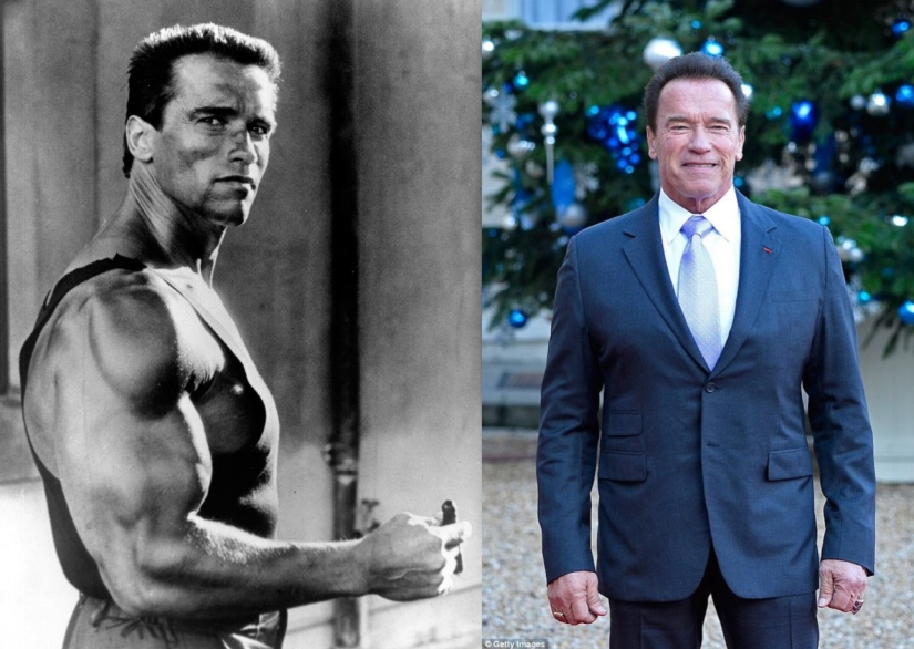 How the action heroes of the era of video salons have aged: photos in the best years and now
