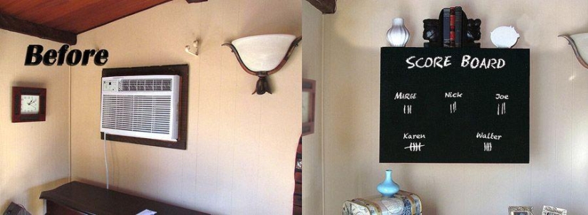 How to hide things that bother the eyes in the house