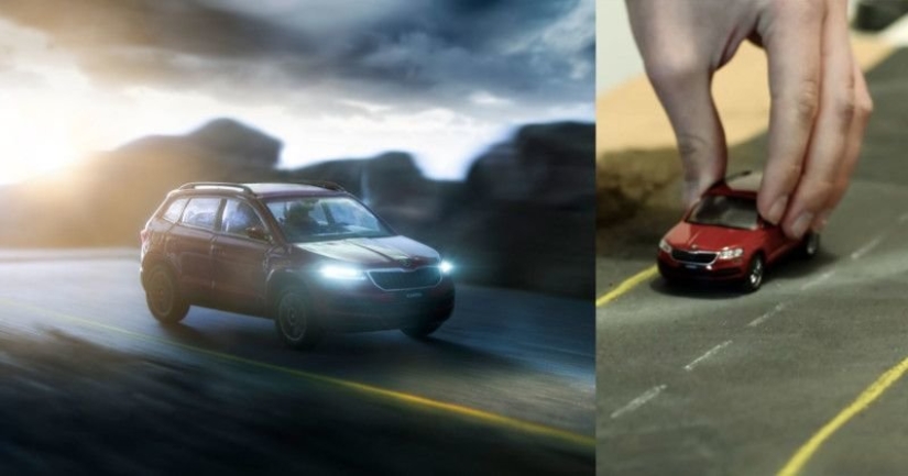 How to make realistic advertising photos using model cars