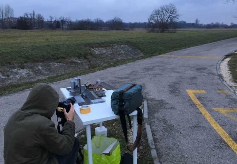 How to make realistic advertising photos using model cars