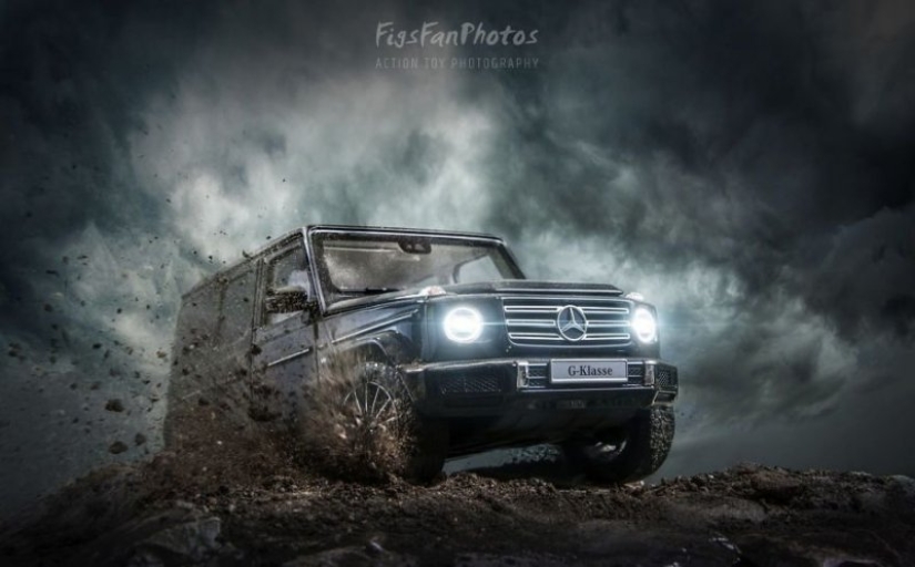 How to make realistic advertising photos using model cars