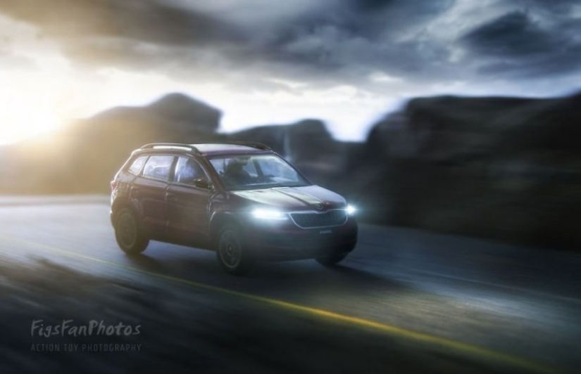 How to make realistic advertising photos using model cars