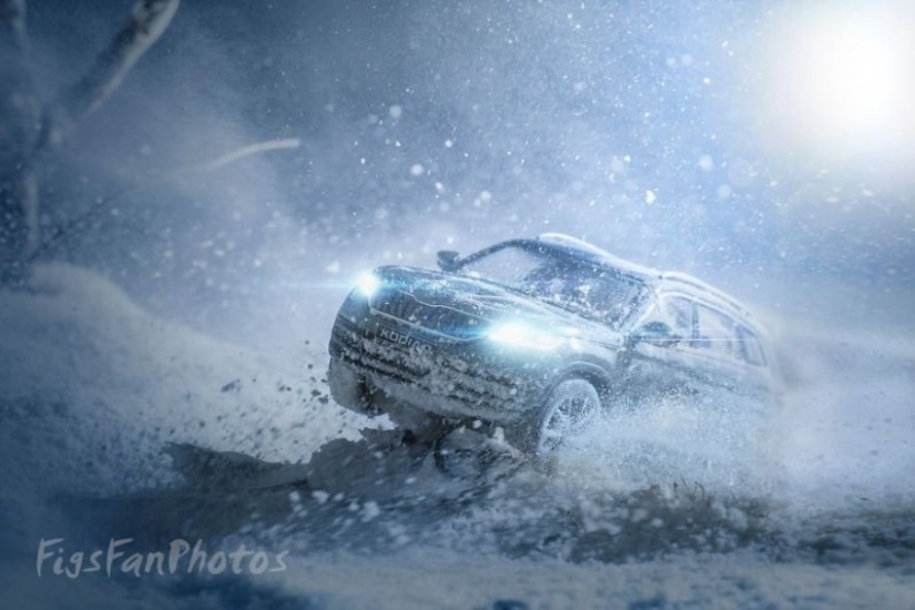 How to make realistic advertising photos using model cars