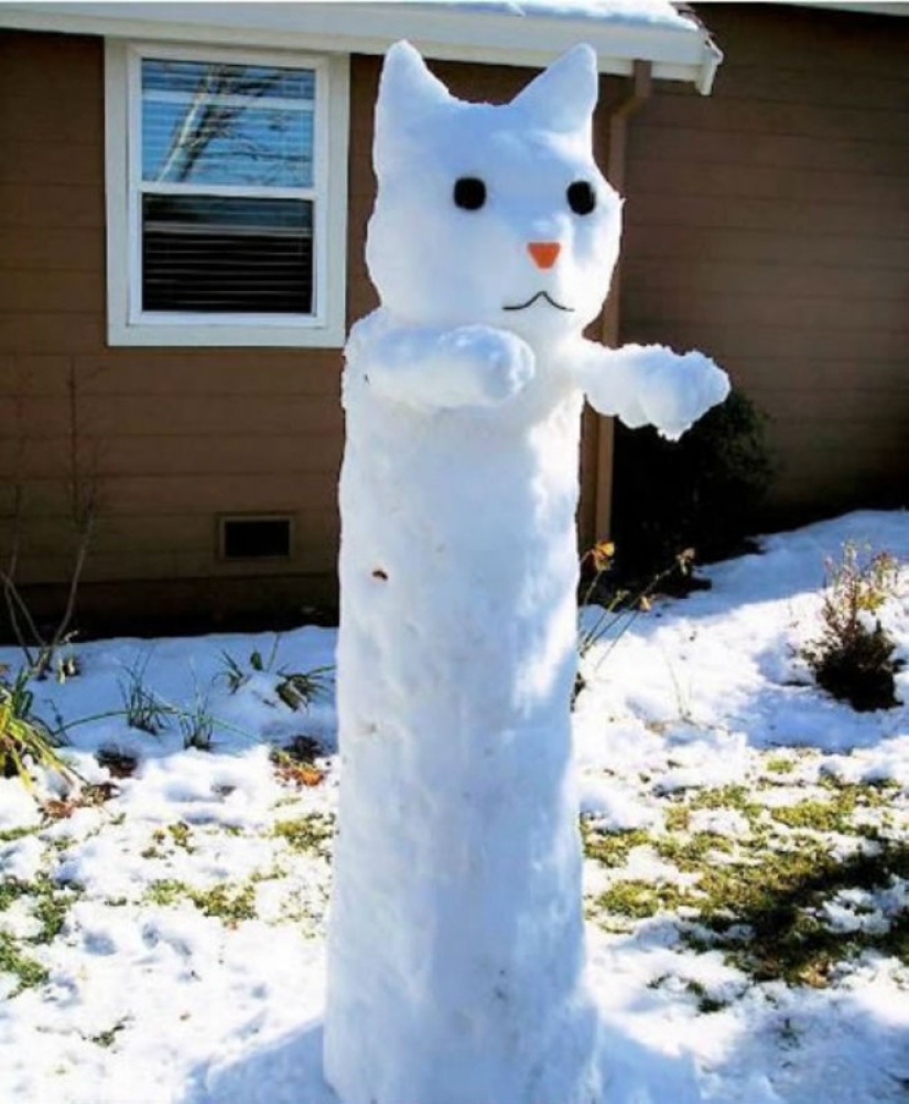 How to make the coolest snowman so that the whole street envies you