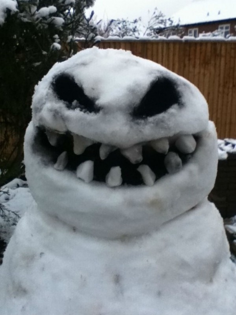 How to make the coolest snowman so that the whole street envies you