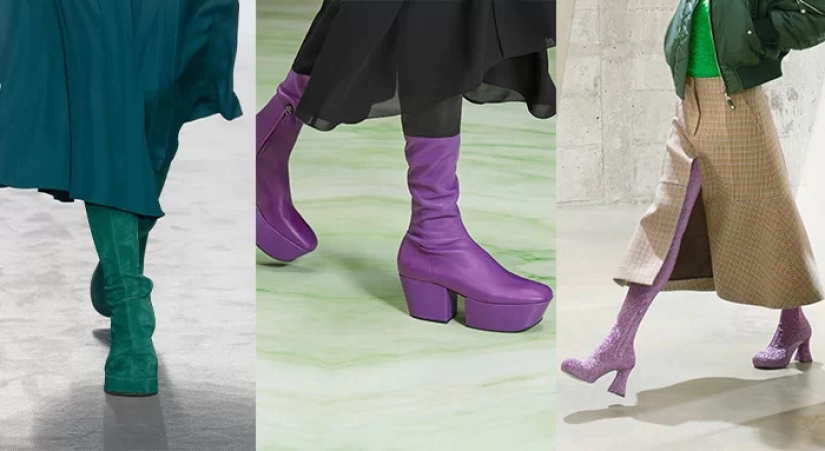 How to wear bright boots this fall: fashion examples from the stars