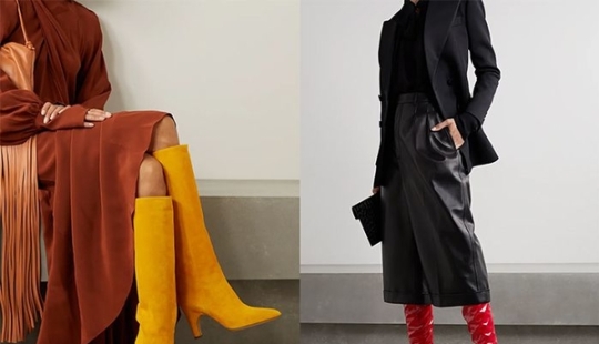 How to wear bright boots this fall: fashion examples from the stars How to wear bright boots this fall: fashion examples from the stars