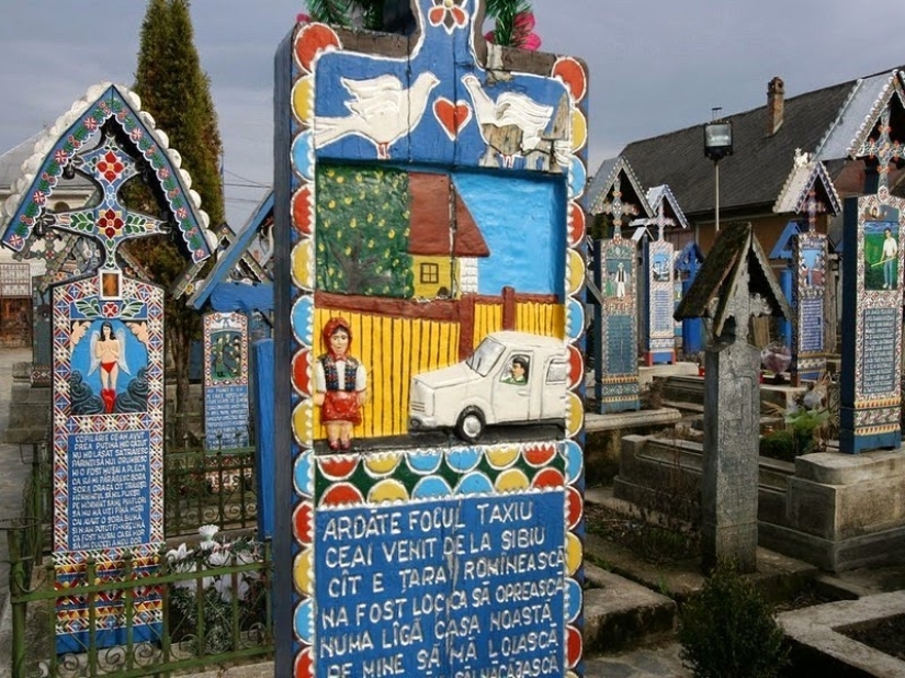 Humor negro en el cementerio rumano