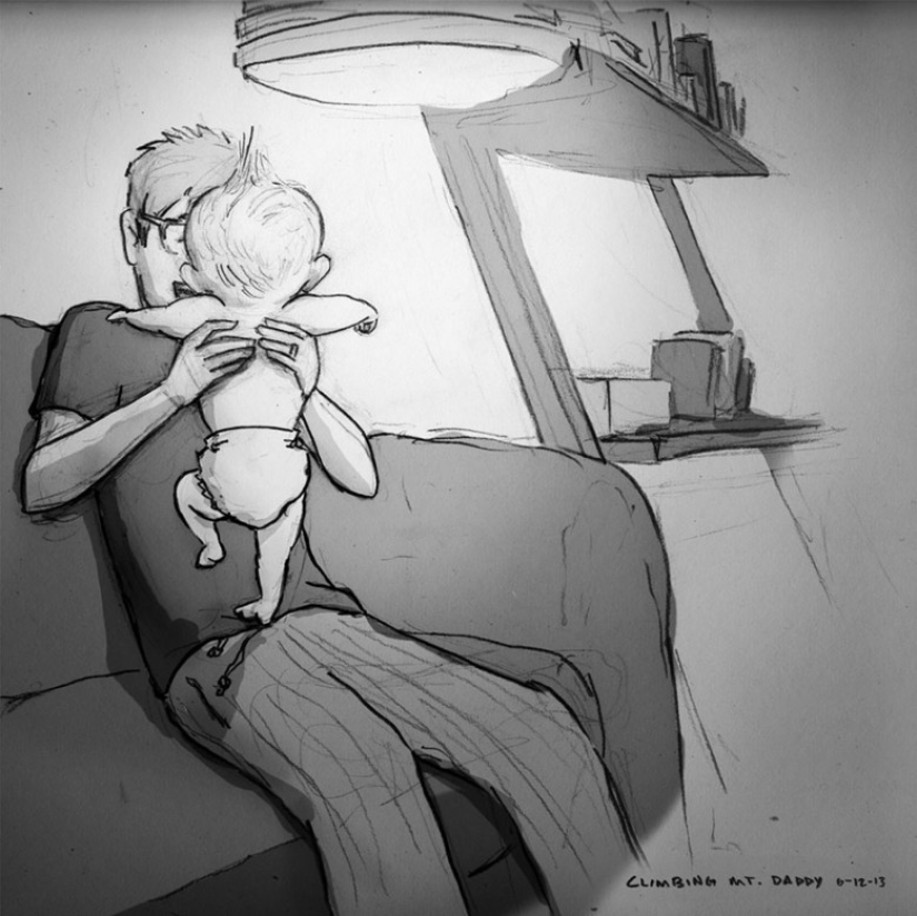 Husband created 365 drawings about every day spent with his beloved wife Husband created 365 drawings about every day spent with his beloved wife