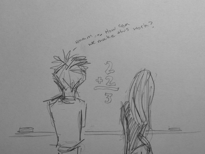 Husband created 365 drawings about every day spent with his beloved wife Husband created 365 drawings about every day spent with his beloved wife