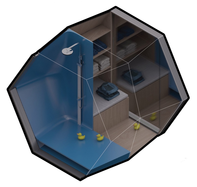 Idea: to settle the homeless of New York in stylish capsules on the walls of buildings Idea: to settle the homeless of New York in stylish capsules on the walls of buildings