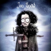 Illustrations for "Game of Thrones", made in the style of Tim Burton Illustrations for "Game of Thrones", made in the style of Tim Burton