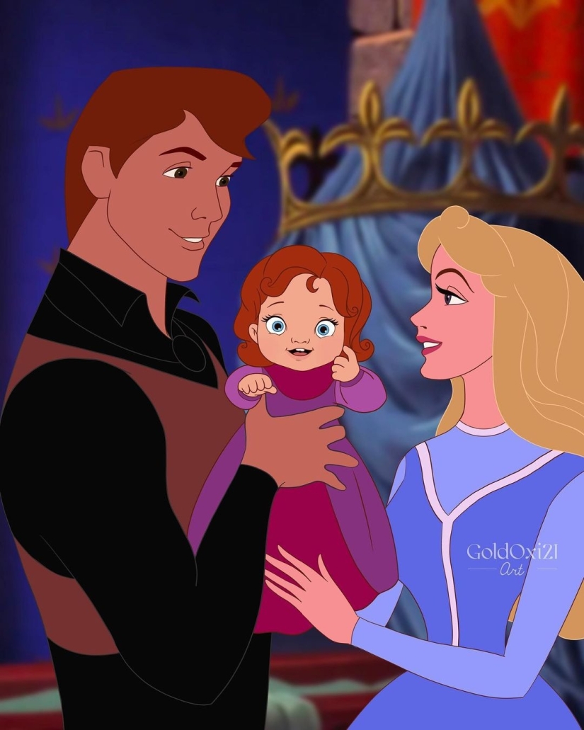 Ilustraciones conmovedoras: cómo se verían los personajes de Disney si tuvieran hijos