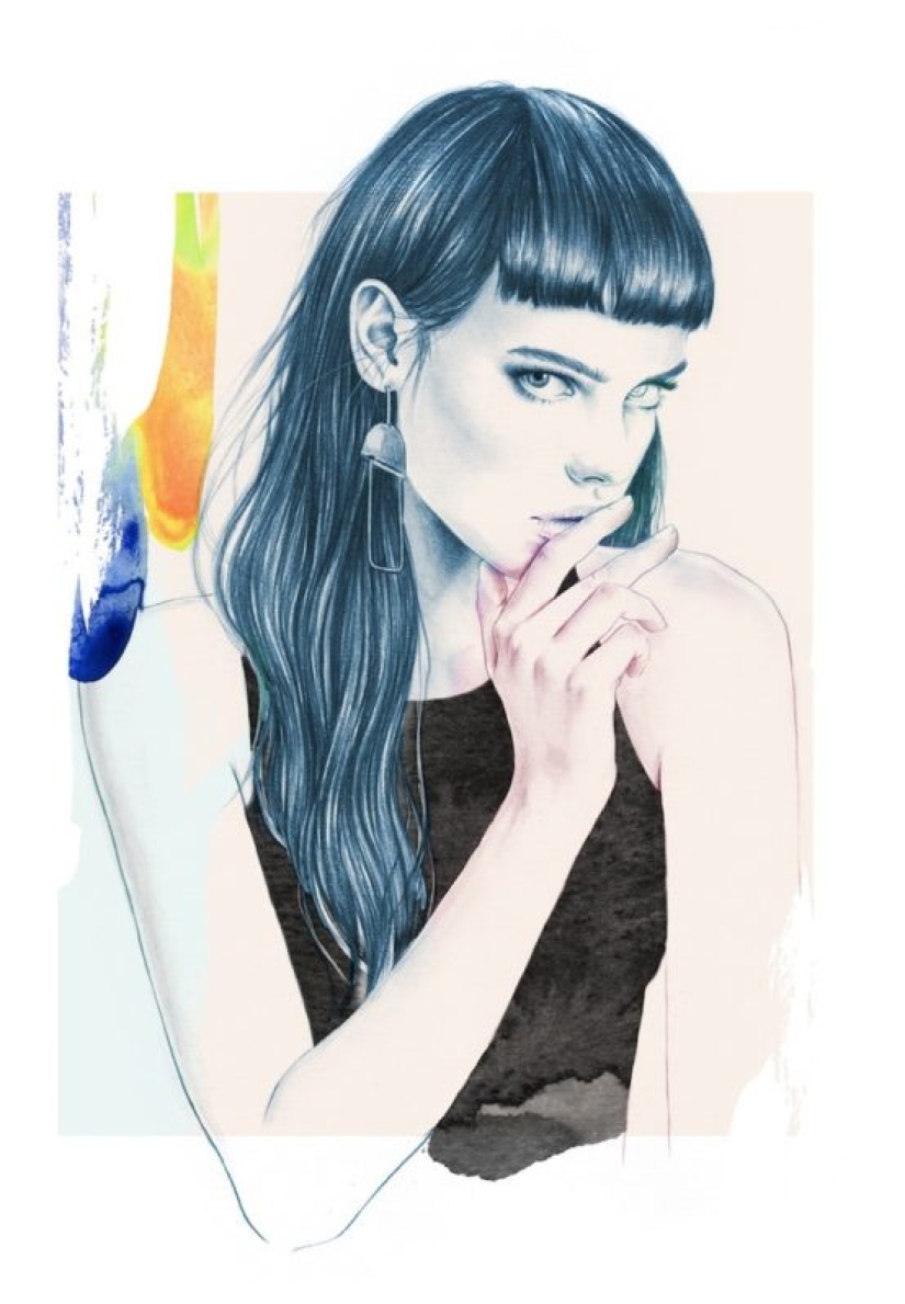 Ilustraciones creativas de Esra Roizi de Noruega que cambiarán por completo tu visión del mundo de la moda