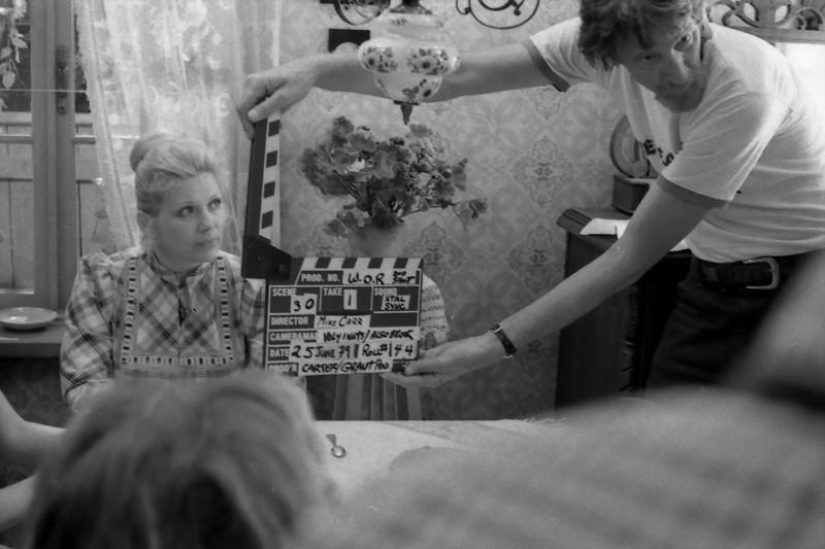 Imágenes raras de la filmación de películas soviéticas
