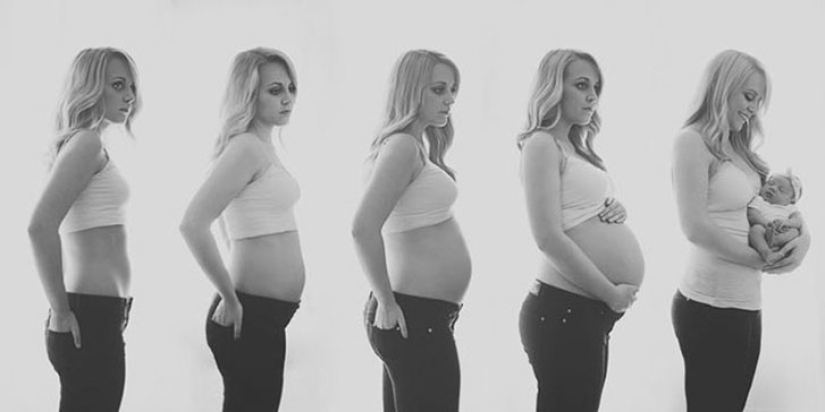 In an interesting position and after: original photos of pregnant women and those who have already given birth In an interesting position and after: original photos of pregnant women and those who have already given birth