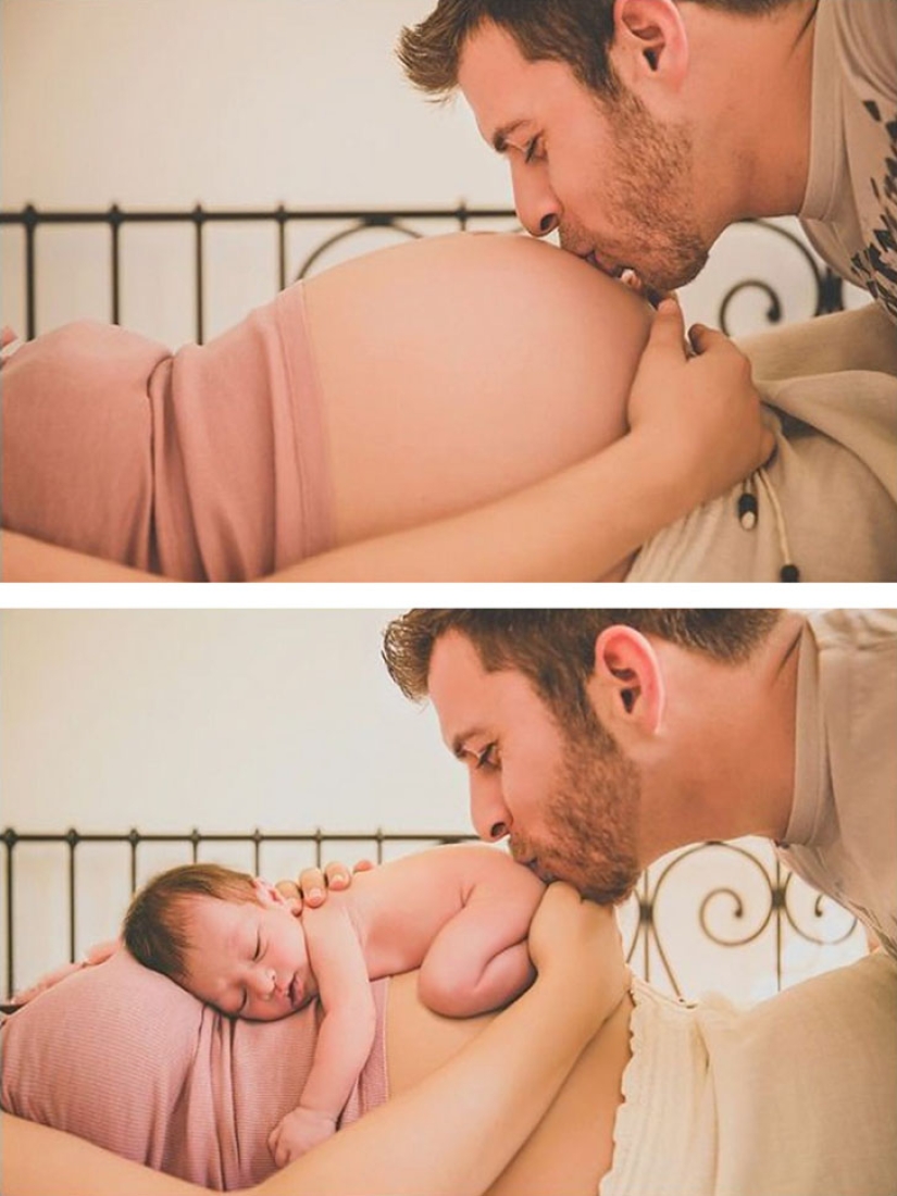 In an interesting position and after: original photos of pregnant women and those who have already given birth In an interesting position and after: original photos of pregnant women and those who have already given birth