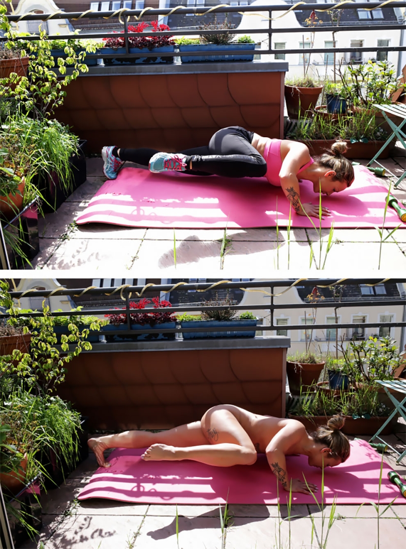 In clothes and without: a photographer from Germany undresses models in their usual environment