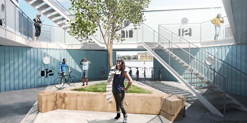 In Copenhagen, students are housed in floating shipping containers for $ 600 a month