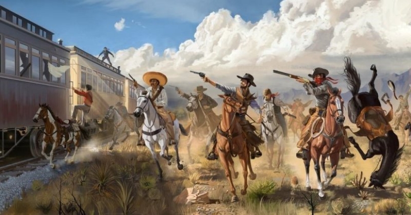 In the USA, the tradition of robbing mail trains has been revived In the USA, the tradition of robbing mail trains has been revived