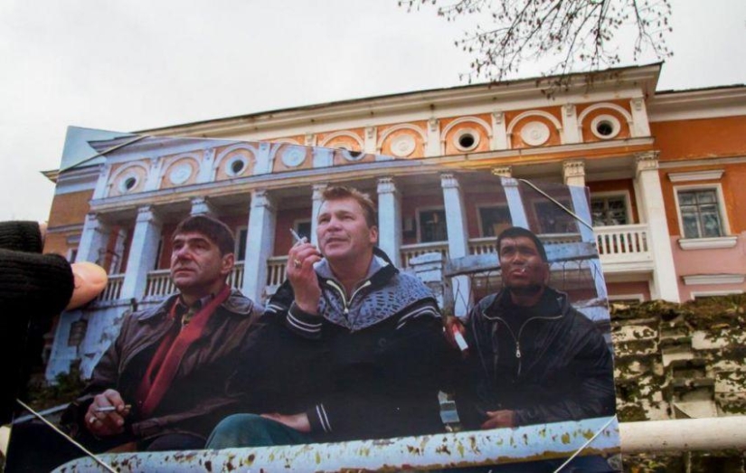 In the wake of the filming of the film "Blind Man's Buff" In the wake of the filming of the film "Blind Man's Buff"