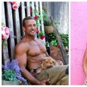 Incendiary photo shoot: hot Australian firefighters filmed with cute animals for calendar Incendiary photo shoot: hot Australian firefighters filmed with cute animals for calendar