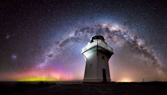 Increíble cielo estrellado en Nueva Zelanda