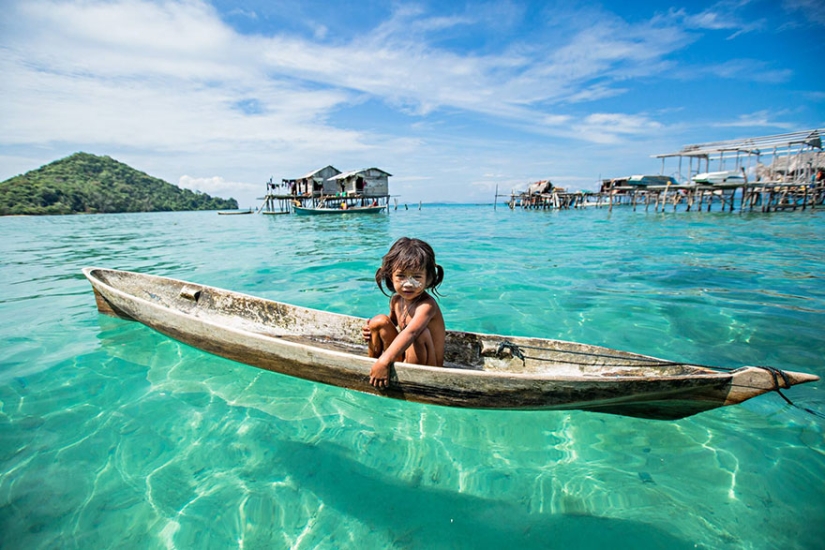 Increíble vida de gitanos marinos de la isla de Borneo