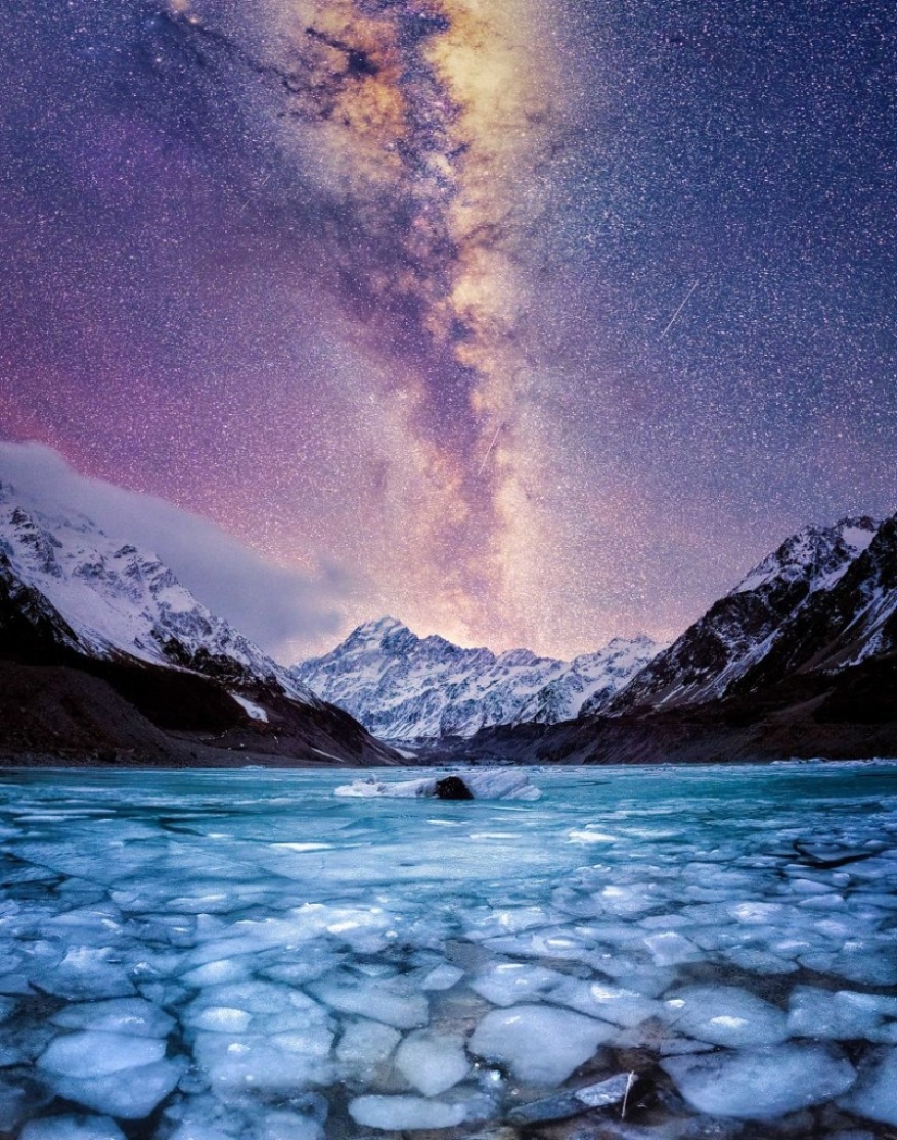 Incredible starry sky in New Zealand Incredible starry sky in New Zealand