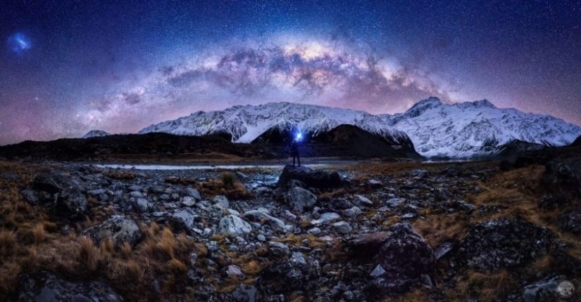 Incredible starry sky in New Zealand Incredible starry sky in New Zealand