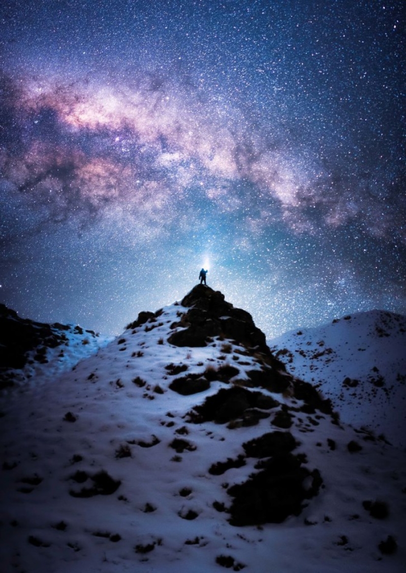Incredible starry sky in New Zealand Incredible starry sky in New Zealand