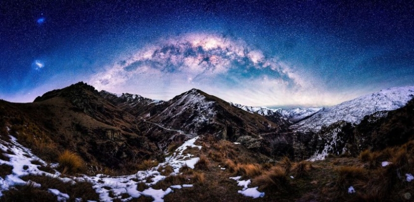 Incredible starry sky in New Zealand Incredible starry sky in New Zealand