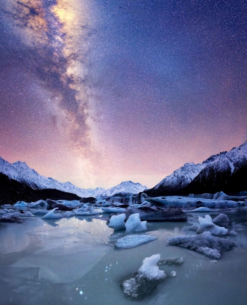 Incredible starry sky in New Zealand Incredible starry sky in New Zealand