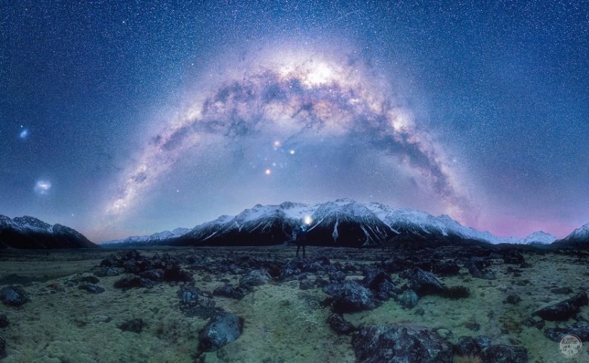 Incredible starry sky in New Zealand Incredible starry sky in New Zealand