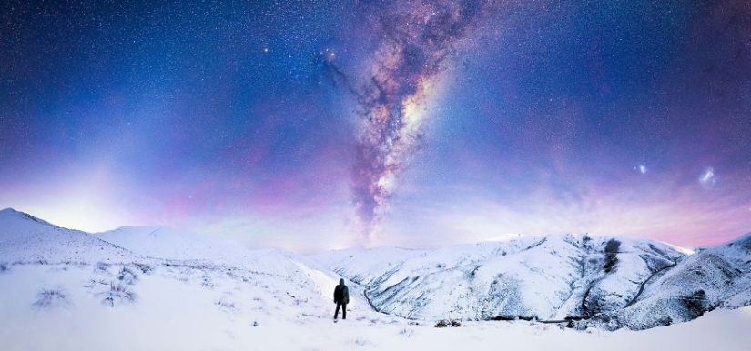 Incredible starry sky in New Zealand Incredible starry sky in New Zealand
