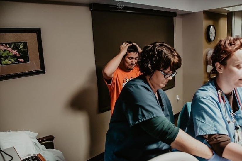 Incredibly emotional: photos of men who are present at childbirth Incredibly emotional: photos of men who are present at childbirth