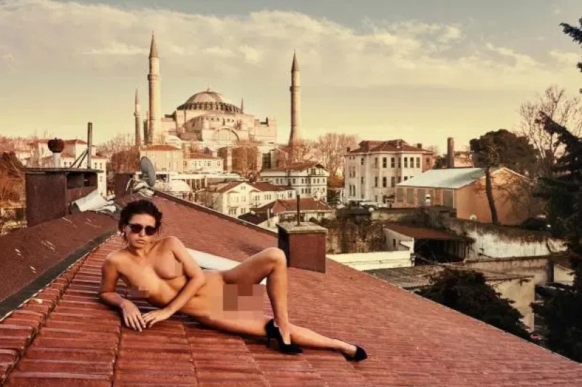 Infamous Playboy model faces jail for nude photo in Turkish mosque