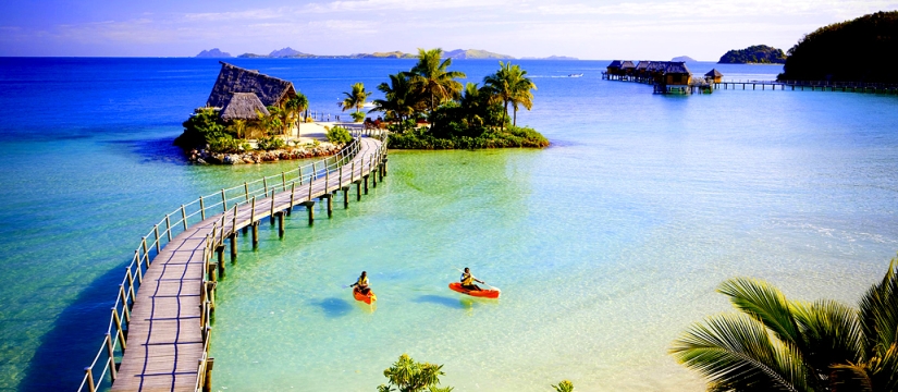 Inhabited island