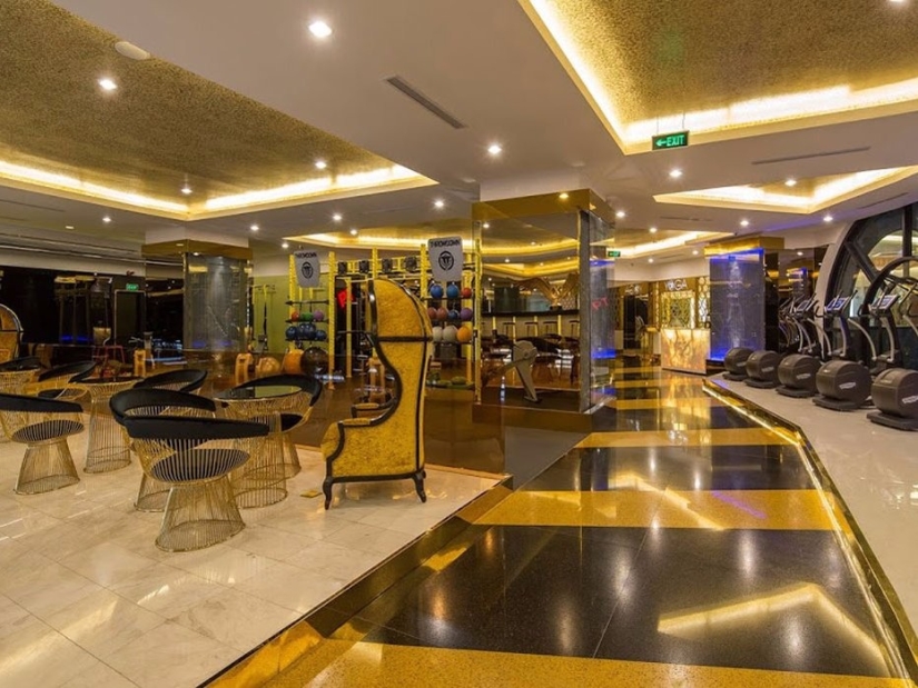 Inside a fitness center with a subscription cost of 24 thousand dollars a year