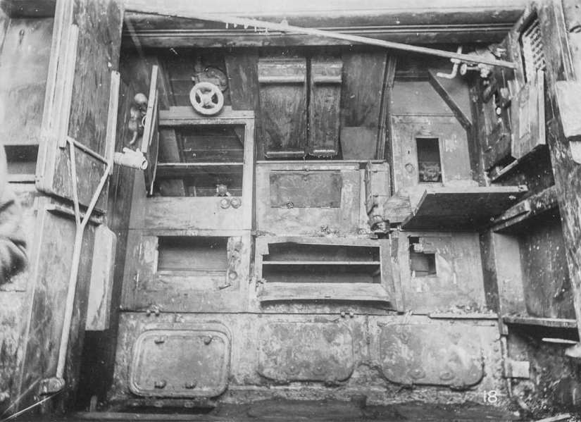 Inside a German World War I submarine