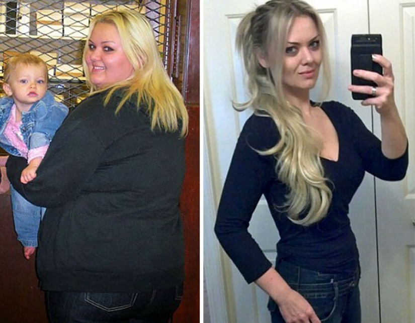 Inspiring examples of what miracles the desire to lose weight and hard work can do