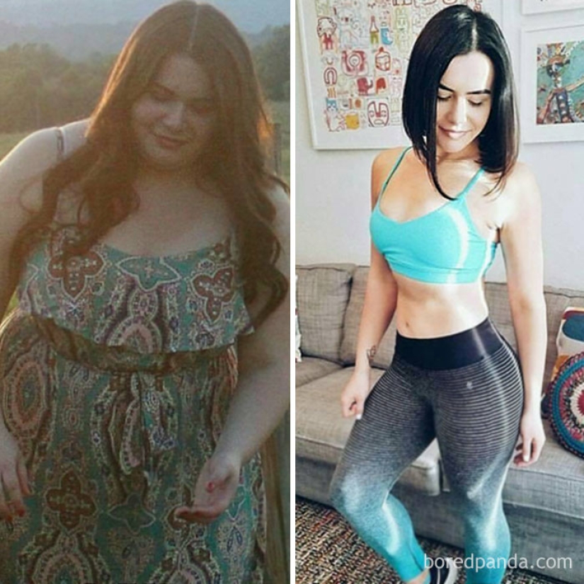 Inspiring examples of what miracles the desire to lose weight and hard work can do