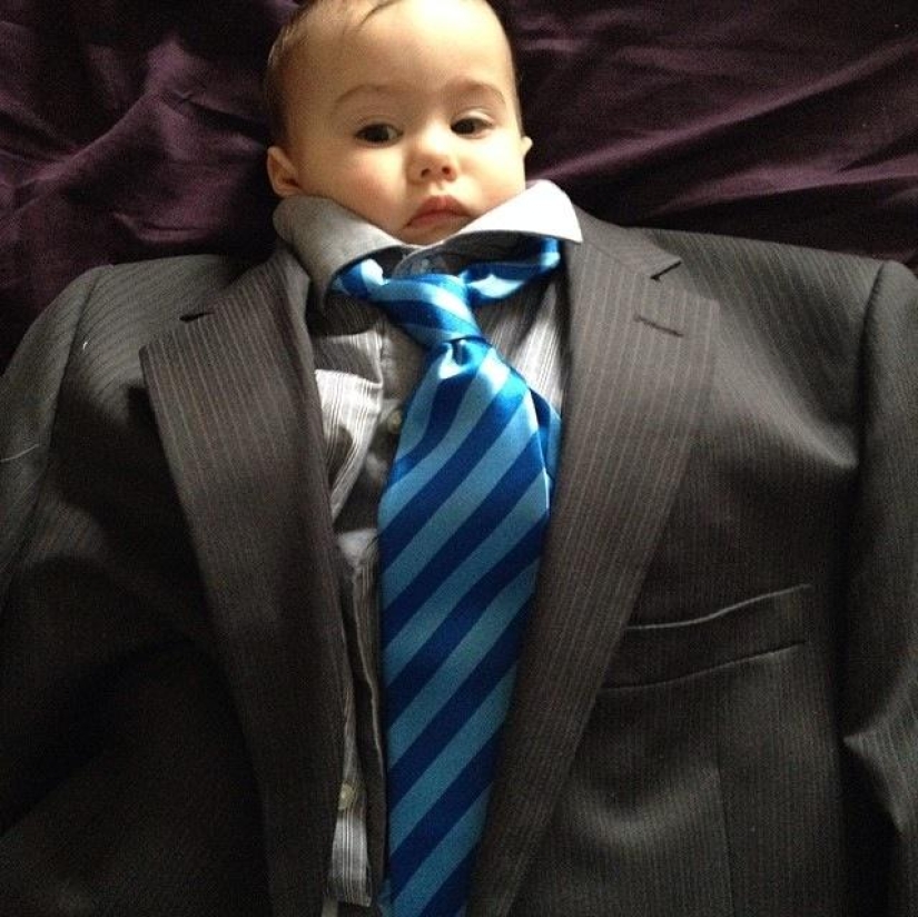 Instagram of the week: Funny kids in adult clothes