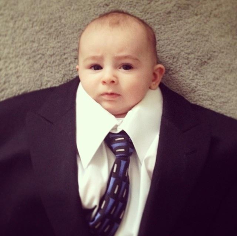 Instagram of the week: Funny kids in adult clothes
