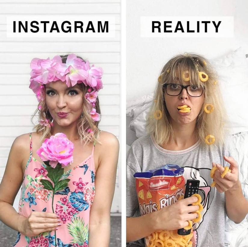 Instagram Vs Realidad: divertido alemán se burla de la foto perfecta de las redes sociales Instagram Vs Realidad: divertido alemán se burla de la foto perfecta de las redes sociales