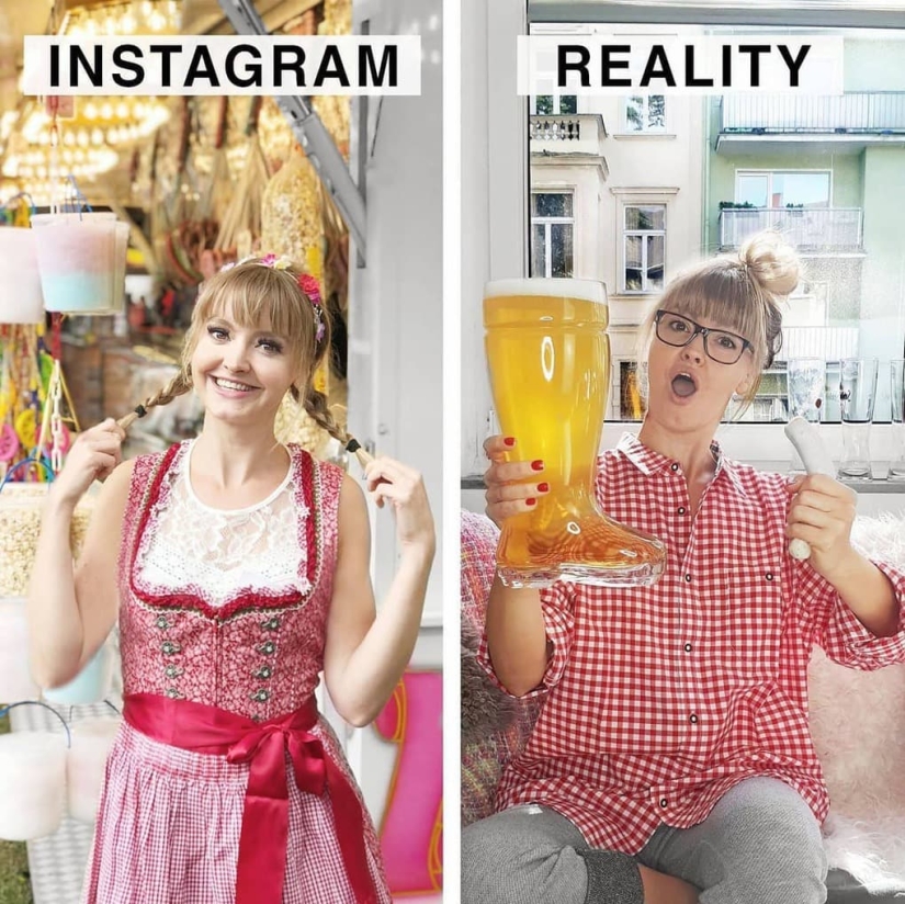 Instagram Vs Realidad: divertido alemán se burla de la foto perfecta de las redes sociales Instagram Vs Realidad: divertido alemán se burla de la foto perfecta de las redes sociales