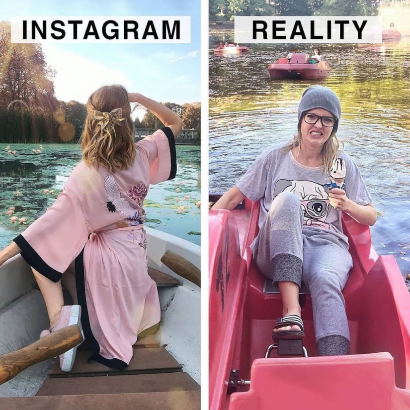 Instagram Vs Reality: funny German ridicules the perfect photo from social networks Instagram Vs Reality: funny German ridicules the perfect photo from social networks